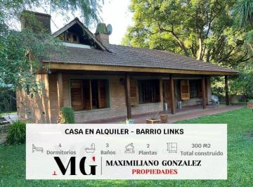 Casa · 300m² · 6 Ambientes · 1 Cochera · Casa en Alquiler, 6 Ambientes - Barrio Links, La Unión