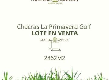 Terreno · 2862m² · Lote. | Chacras La Primavera Golf - Luján