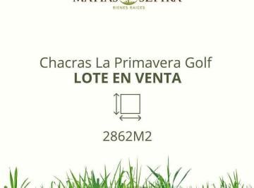 Terreno · 2862m² · Lote. | Chacras La Primavera Golf - Luján