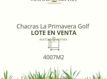 Terreno · 4007m² · Lote en Venta Chacras La Primavera