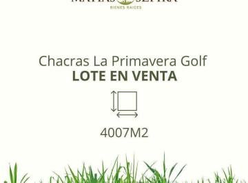 Terreno · 4007m² · Lote en Venta Chacras La Primavera