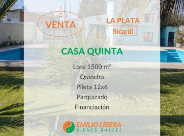 Quinta vacacional · 180m² · 5 Ambientes · 2 Cocheras · Quinta en Sicardi
