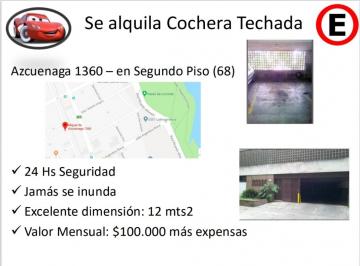 Garage de 1 ambiente, Vicente López · Cochera Techada en La Mejor Zona de Vicente Lopez