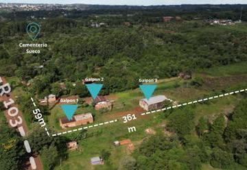Depósito de 4 ambientes, Oberá · Venta en Oberá 3 Galpones y un Local Comercial C/monoambiente en Planta Alta - Oberá - Mnes.