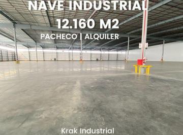 Bodega-Galpón · 12160m² · Nave Industrial de 12.160 m² en Predio Cerrado, Pacheco.