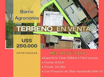 Terreno · 209m² · Terreno, U$s 250.000. -, Melincué Esquina Julio Cortázar