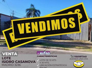 RUS-RUS-10153_2 · Venta Lote 300 m² Isidro Casanova