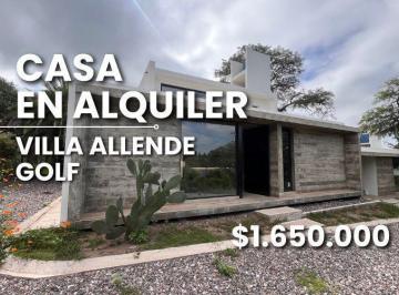 Casa · 182m² · 4 Ambientes · 2 Cocheras · Casa Housing en Venta Villa Allende Golf 3 Dorm.
