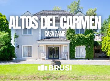Casa · 350m² · 7 Ambientes · Casa en Venta en Altos del Carmen, Cañuelas