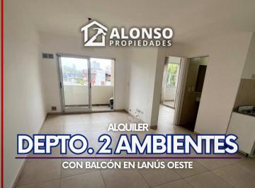 Departamento · 40m² · 2 Ambientes · Departamento 2 Ambientes con Balcón en Alquiler en Lanus