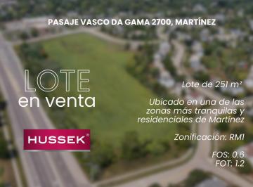 Terreno · 251m² · Terreno / Lote de 251 m² en Venta en Martínez