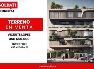 Terreno · 456m² · Terreno con Apto Profesional en Venta - Vicente López