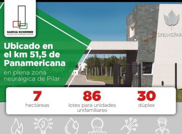 Casa de 3 ambientes, Pilar · Barrio Springpark Duplex en Venta - 3 Ambientes