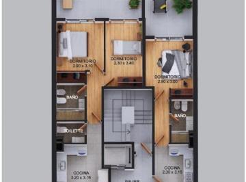 Departamento · 37m² · 3 Ambientes · Departamento en Construcción