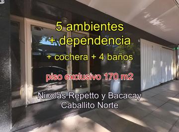 Departamento · 164m² · 5 Ambientes · 1 Cochera · Departamento 5 Ambientes en Caballito