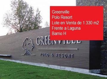 Terreno · 1330m² · Venta Lote Frente a Laguna en Barrio Green Ville Polo Resort