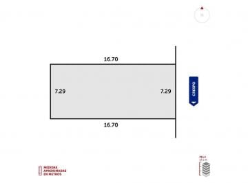 Imagen 1 - Terreno en Crespo y Catamarca: 7.29 x 16.70m, altura máxima 14.5m, frente orientado al este. - · Terreno en Crespo y Catamarca: 7.29 X 16.70 m, Altura Máxima 14.5 m, Frente Orientado Al Este.