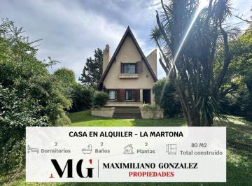 Casa · 80m² · 4 Ambientes · 1 Cochera · Casa en Alquiler, 4 Ambientes - La Martona, Cañuelas