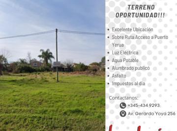 Terreno · 698m² · Terreno Acceso a Puerto Yerua, Servicios, Ubicacion