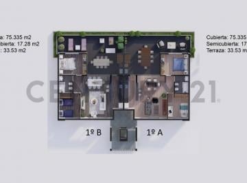Departamento · 74m² · 3 Ambientes · 1 Cochera · Venta Departamento 3 Ambientes El Nacional Club de Campo General Rodriguez Financiación