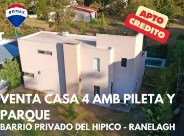 Casa · 147m² · 4 Ambientes · 2 Cocheras · Venta Casa Ranelagh 4 Amb Pileta Apto Credito