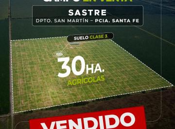 Campo , Sastre · Sastre (Santa Fe) 30 Has Agrícolas. Campo en Venta.