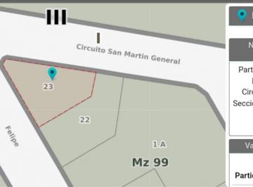 Terreno · 707m² · Lote Comercial Zona Sierras de Los Padres