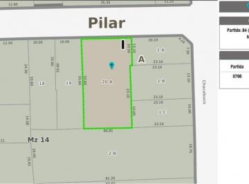 Terreno · 601m² · Venta Lote Pilar Centro