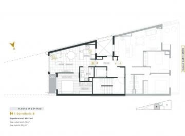 Departamento · 45m² · 2 Ambientes · Departamento en Abasto - Financiación - Balcon - Parrillero