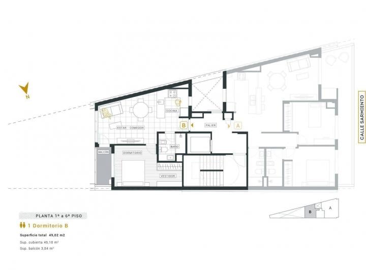 Departamento · 45m² · 2 Ambientes