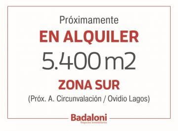 Bodega-Galpón · 5400m² · Galpón en Zona Sur