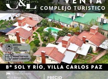 Hotel · 300m² · 15 Ambientes · Complejo Turístico de 5 Cabañas C/ Gas Natural, B° Sol y Rio