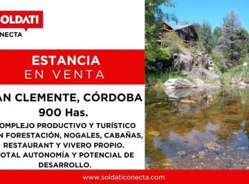 Campo · 2m² · 30 Ambientes · 10 Cocheras · Estancia en San Clemente, Cba, Equipada Para El Turismo.