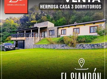 Casa · 164m² · 6 Ambientes · 2 Cocheras · Venta Preciosa Casa en El Siambon - Tucumán