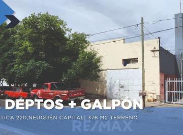 Terreno · 376m² · Se Vende 2 Departamentos y Galpon, Lote de 376 m²