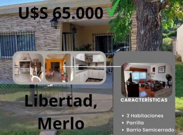 Casa · 88m² · 4 Ambientes · Venta Casa 4 Ambientes Libertad Merlo