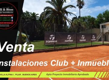 Fondo de comercio , Pilar · Venta de Instalaciones Club + Propiedad. Apto Proyecto Inmobiliario Aprobado