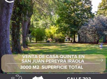 Casa · 100m² · 3 Ambientes · Venta Casa Quinta Lote San Juan Pereyra Iraola
