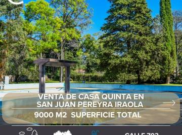 Casa · 90000m² · 3 Ambientes · Venta Casa Quinta con 9000 m² de Lote en Barrio Exclusivo San Juan Pereyra Iraola