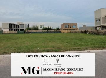 Terreno · 600m² · Lote Venta Lagos de Canning I