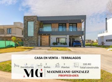 Casa · 280m² · 5 Ambientes · Casa en Venta y Alquiler, 5 Ambientes - Terralagos, Canning