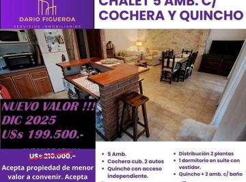 Casa de 5 ambientes, La Matanza · Casa Tipo Chalet 5 Amb con Cochera, Patio Quincho y Terraza