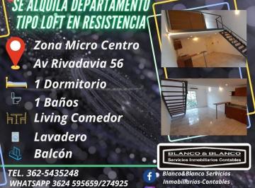 Departamento · 40m² · Se Alquila Departamento Tipo Loft en Micro Centro