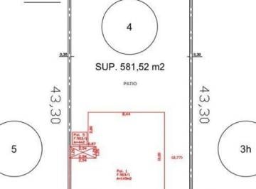 Terreno · 581m² · Terreno en Venta. Apto Desarrollo Inmobiliario. Zona Guemes