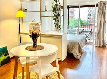 Departamento de 1 ambiente, Barrio Norte · Monoambiente Amoblado Barrio Norte 30 m². Luminoso con Balcón Al Frente