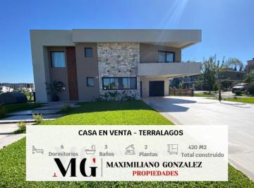 Casa · 420m² · 7 Ambientes · 1 Cochera · Casa Venta Terralagos Canning