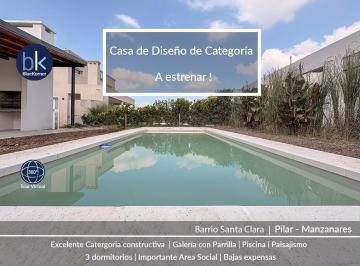 Foto · Impactante Casa de Diseño en Venta a Estrenar - 3 Dorm. - Bc Santa Clara - Manzanares