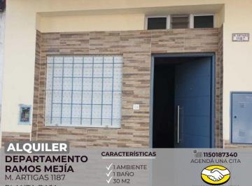 RUS-RUS-10298_2 · Departamento Monoambiente en Alquiler Ramos Mejia