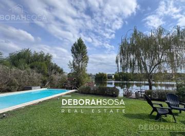 Casa · 243m² · 6 Ambientes · 2 Cocheras · Casa en Venta 6 Ambientes Al Lago con Pileta y Muelle - Zona Norte Escobar El Cantón