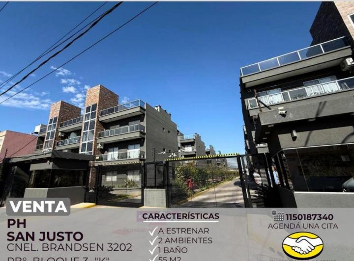 PH · 50m² · 2 Ambientes